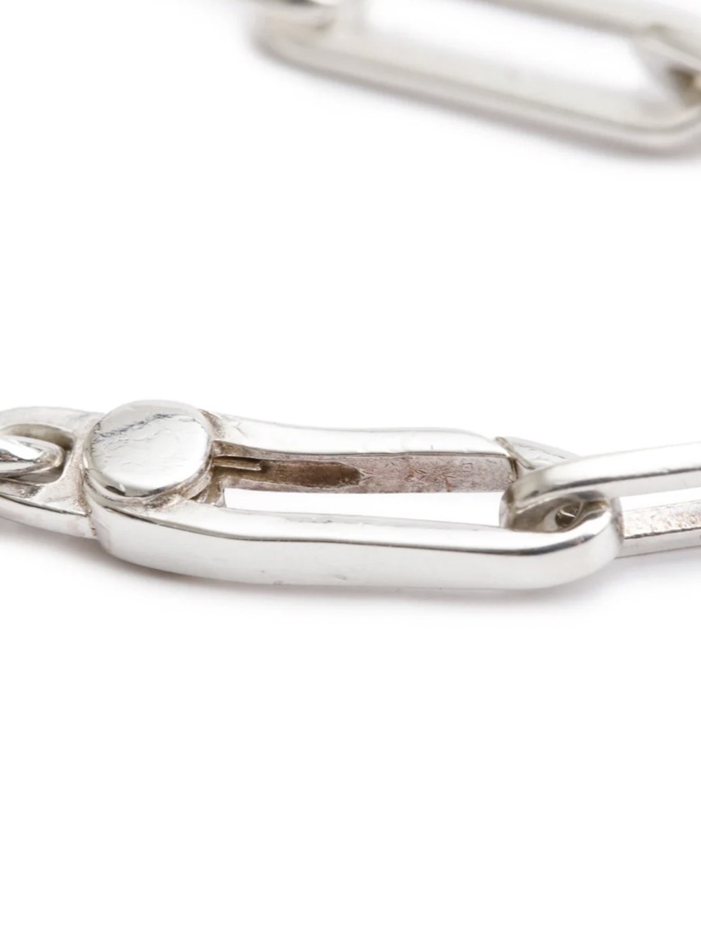 Gucci Sterling Silver ID Bar Bracelet with Paperclip chain - Picture 4 of 5